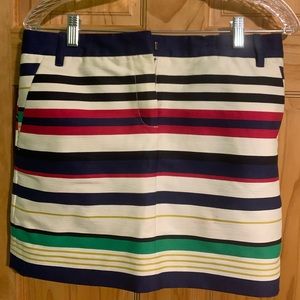 NWOT JCREW Striped mini skirt